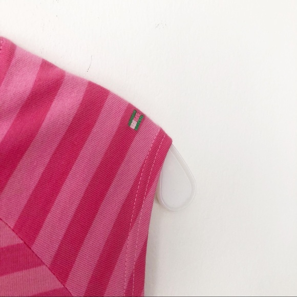 TOMMY HILFIGER 👗 pink stripe DRESS Girl LARGE - Picture 5 of 8
